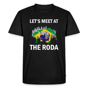 Dicton de danse afro-brésilienne pour la Capoeira - T-shirt Premium bio Homme - noir - Devant - Nico (187cm)