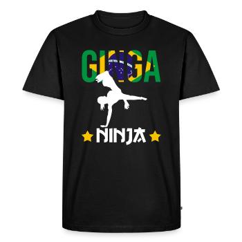Capoeira Athletic pour la danse afro-brésilienne - T-shirt Premium bio Homme - noir - Devant - Nico (187cm)