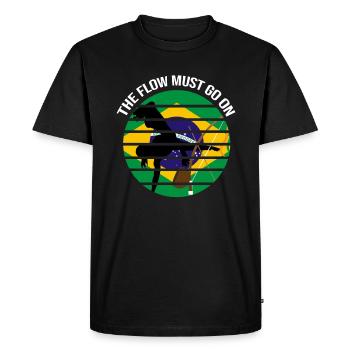 Capoeira pour les arts martiaux mixtes et le kickboxing - T-shirt Premium bio Homme - noir - Devant - Nico (187cm)