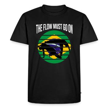 Ginga Capoeira pour les arts martiaux brésiliens - T-shirt Premium bio Homme - noir - Devant - Nico (187cm)