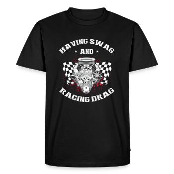 Conception de course de hors-bord pour les plaisanciers de course - T-shirt Premium bio Homme - noir - Devant - Nico (187cm)