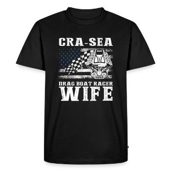 Conception de course de hors-bord pour les plaisanciers de course - T-shirt Premium bio Homme - noir - Devant - Nico (187cm)