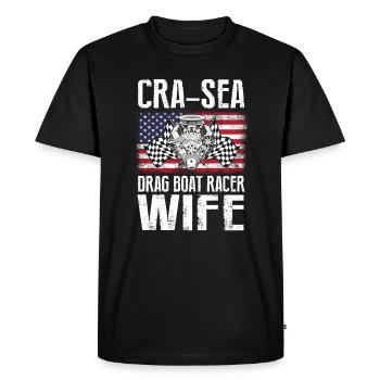 Racing boat design for drag boat racing - Men's Premium Organic T-Shirt - black - Front - Nico (187cm)