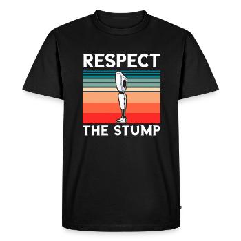 Artificial leg design for leg prostheses - Men's Premium Organic T-Shirt - black - Front - Nico (187cm)