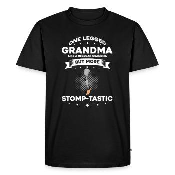 Bionic leg design for leg prostheses - Men's Premium Organic T-Shirt - black - Front - Nico (187cm)