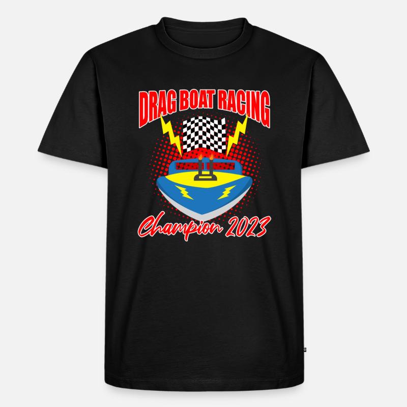 Schnellboot-Rennen Design for Rennbootfahrer - Männer Premium Bio T-Shirt - Schwarz