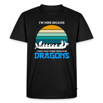 Festival de course de bateaux-dragons pour bateau-dragon - T-shirt Premium bio Homme - noir - Devant - Nico (187cm)