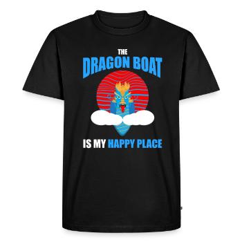 Conception de course de bateaux-dragons pour Dragon Boating - T-shirt Premium bio Homme - noir - Devant - Nico (187cm)