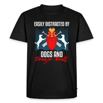 Conception de course de bateaux-dragons pour Dragon Boating - T-shirt Premium bio Homme - noir - Devant - Nico (187cm)