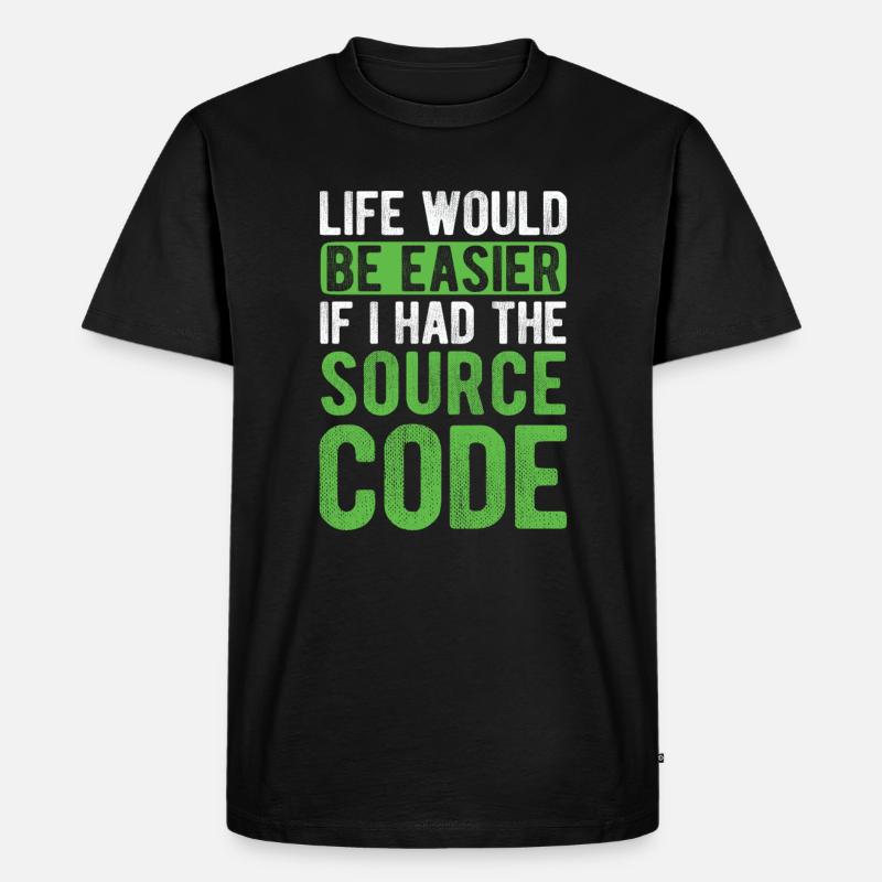 Software Ingenieur Informatiker Programmierer - Männer Premium Bio T-Shirt - Schwarz