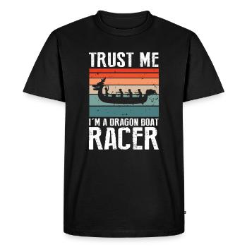 Dragon boating theme for dragon boat paddling - Men's Premium Organic T-Shirt - black - Front - Nico (187cm)