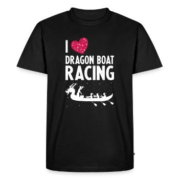 Dragon Boat Racing Theme for Dragon Boating - Men's Premium Organic T-Shirt - black - Front - Nico (187cm)