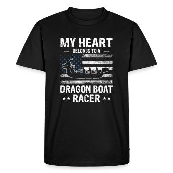 Dragon Boat Racing Theme for Dragon Boating - Men's Premium Organic T-Shirt - black - Front - Nico (187cm)