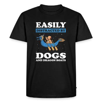 Équipage de bateau-dragon et bateau dragon - T-shirt Premium bio Homme - noir - Devant - Nico (187cm)