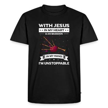 Bagpipe Design for Scotland Pride and Bagpipes - Men's Premium Organic T-Shirt - black - Front - Nico (187cm)