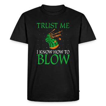 Bagpipe Design for Scotland Pride and Bagpipes - Men's Premium Organic T-Shirt - black - Front - Nico (187cm)