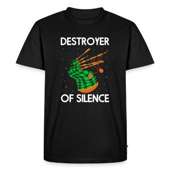 Cornemuse pour professeurs de cornemuse et cornemuse - T-shirt Premium bio Homme - noir - Devant - Nico (187cm)