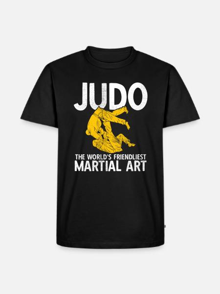 Japanischer Kampfsport Judo - Männer Premium Bio T-Shirt - Schwarz
