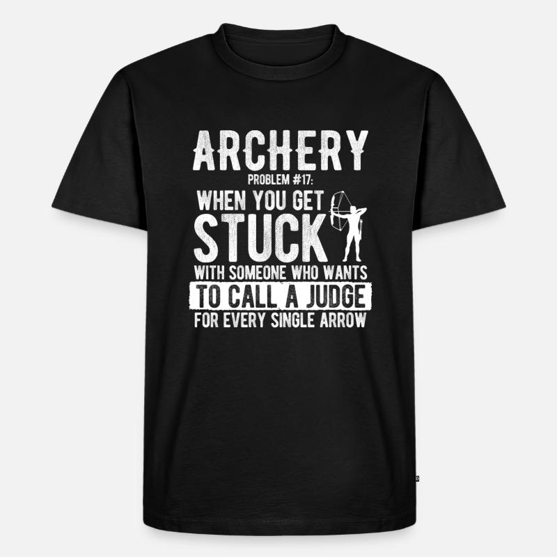Bogenschießen Archery - Männer Premium Bio T-Shirt - Schwarz