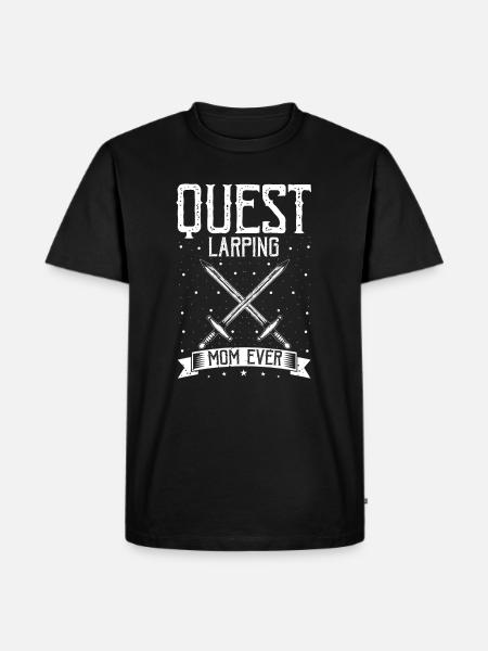 Fantasy-Rollenspiel Zitat für Schwertkampf - Männer Premium Bio T-Shirt - Schwarz