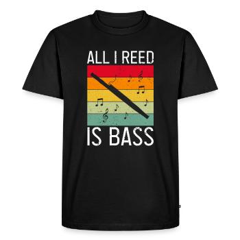 Conception bassoniste pour orchestre à vent - T-shirt Premium bio Homme - noir - Devant - Nico (187cm)