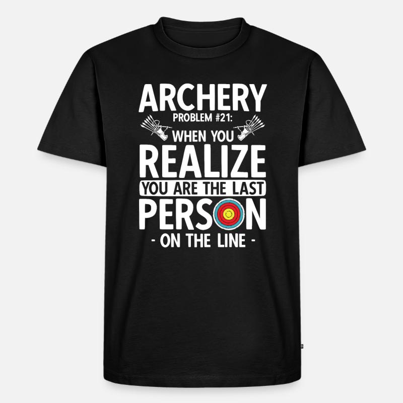 Bogenschießen Archery - Männer Premium Bio T-Shirt - Schwarz