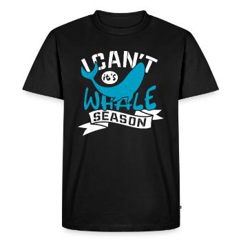 Humpback whale design for ocean, sea, whale and whales - Men's Premium Organic T-Shirt - black - Front - Nico (187cm)