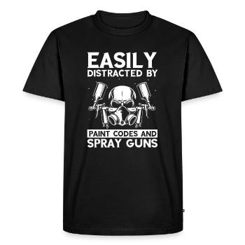 Body technician saying for car painters - Men's Premium Organic T-Shirt - black - Front - Nico (187cm)