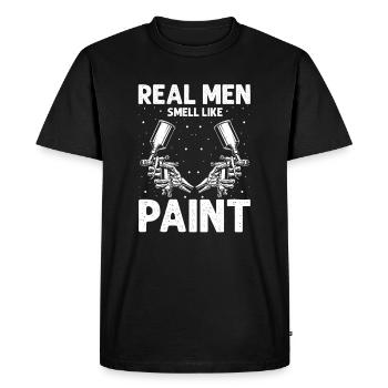 Car Painter Offer for Car Painters - Men's Premium Organic T-Shirt - black - Front - Nico (187cm)