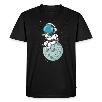 Mundharmonika Spieler und Mundharmonika - Männer Premium Bio T-Shirt - Schwarz - Vorne - Nico (187cm)