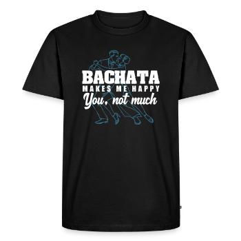 Bachata Danse Danse Danse latine Musique Danse de couple - T-shirt Premium bio Homme - noir - Devant - Nico (187cm)