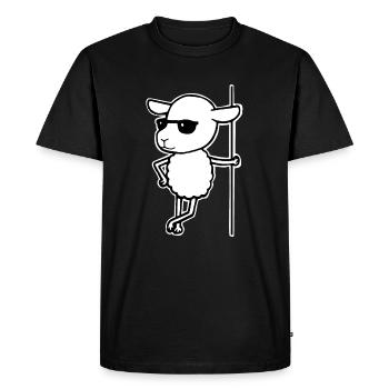 sheep - Men's Premium Organic T-Shirt - black - Front - Nico (187cm)