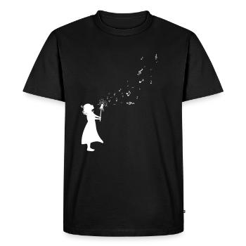Partitions Pusteblume Musique et rêves - T-shirt Premium bio Homme - noir - Devant - Nico (187cm)