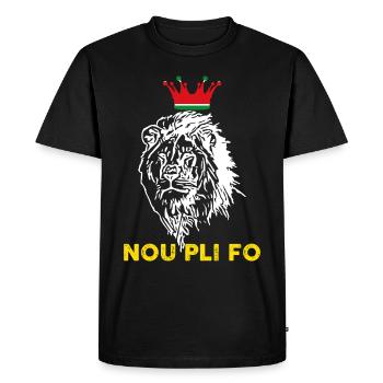 Gwadloup Nou Pli Fo - T-shirt Premium bio Homme - noir - Devant - Nico (187cm)