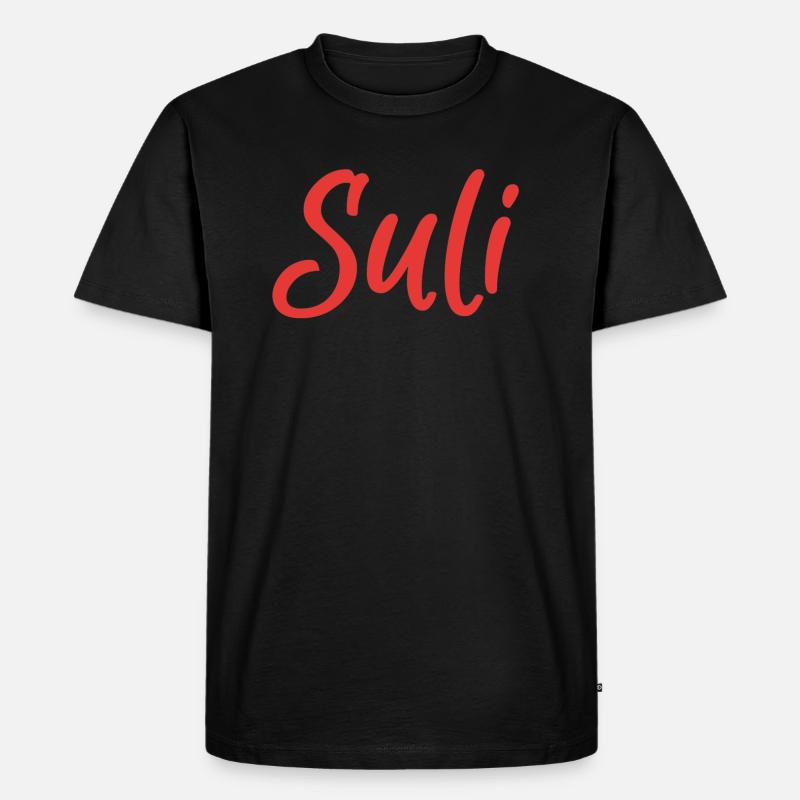 Suli - Männer Premium Bio T-Shirt - Schwarz