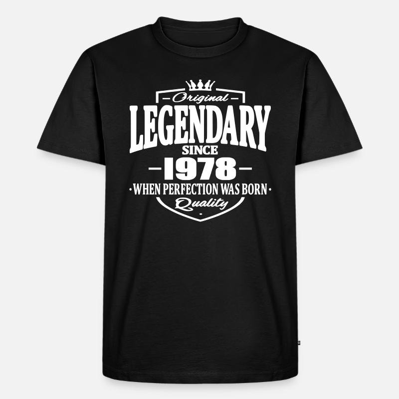 Legendary seit 1978 - Männer Premium Bio T-Shirt - Schwarz