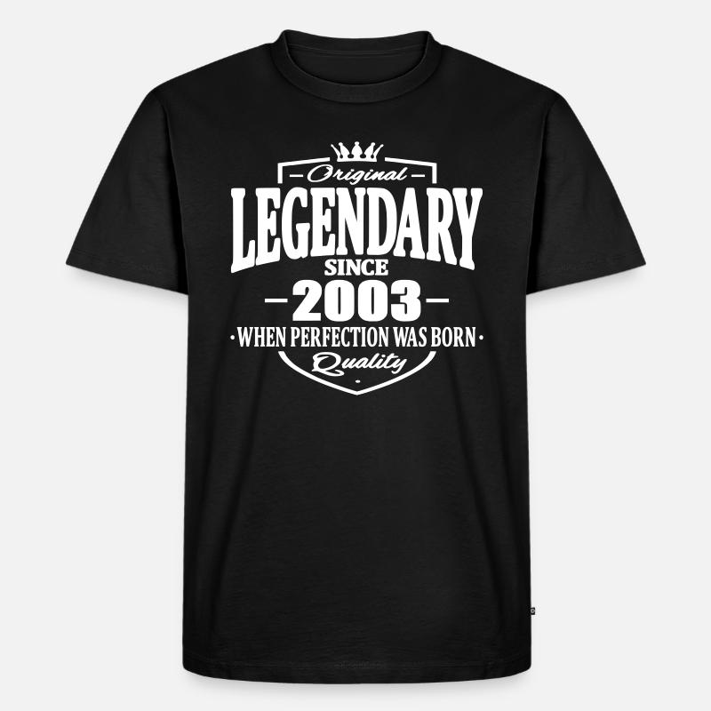 Legendary seit 2003 - Männer Premium Bio T-Shirt - Schwarz
