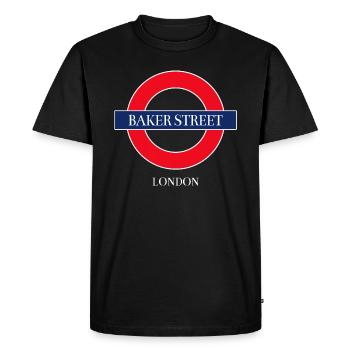 Souvenir de Londres - T-shirt Premium bio Homme - noir - Devant - Nico (187cm)