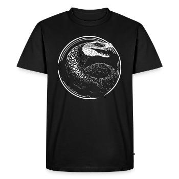 Snake - Men's Premium Organic T-Shirt - black - Front - Nico (187cm)