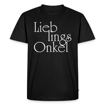 Favorite Uncle - Uncle - Men's Premium Organic T-Shirt - black - Front - Nico (187cm)