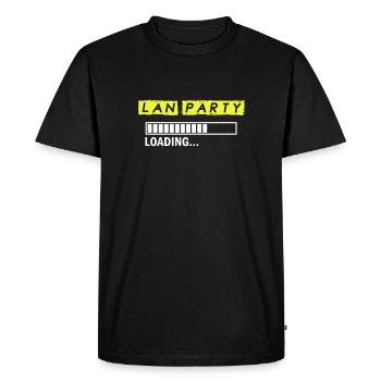 Funny LAN Party Shirt & Gift - Men's Premium Organic T-Shirt - black - Front - Nico (187cm)