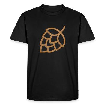 Houblon - T-shirt Premium bio Homme - noir - Devant - Nico (187cm)