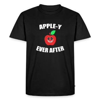 Pomme - T-shirt Premium bio Homme - noir - Devant - Nico (187cm)