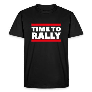 Rally time - Men's Premium Organic T-Shirt - black - Front - Nico (187cm)