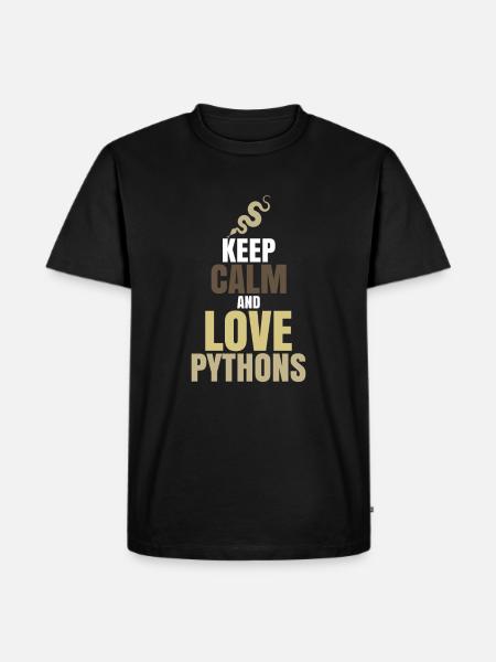 python - T-shirt Premium bio Homme - noir
