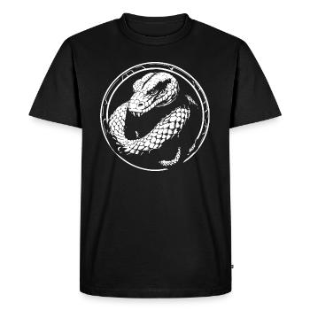 Snake - Men's Premium Organic T-Shirt - black - Front - Nico (187cm)