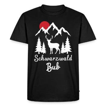 Forêt-Noire Forêt-Noire du Bade-Wurtemberg - T-shirt Premium bio Homme - noir - Devant - Nico (187cm)