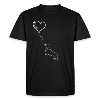 Teckel - Teckel - Teckel - T-shirt Premium bio Homme - noir - Devant - Nico (187cm)