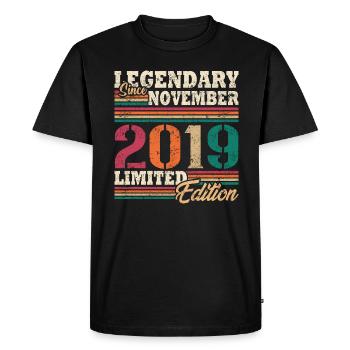 Légendaire novembre 2019 édition limitée - T-shirt Premium bio Homme - noir - Devant - Nico (187cm)