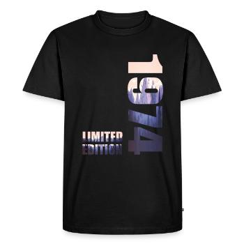 1974. Limited Edition T-Shirt Birthday Idea - Men's Premium Organic T-Shirt - black - Front - Nico (187cm)